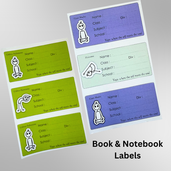 Book & Notebook Label Stickers – Pack of 30