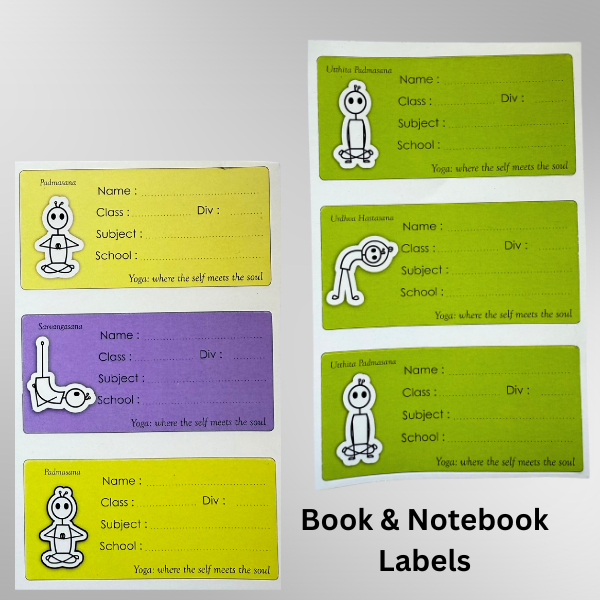 Book & Notebook Label Stickers – Pack of 30