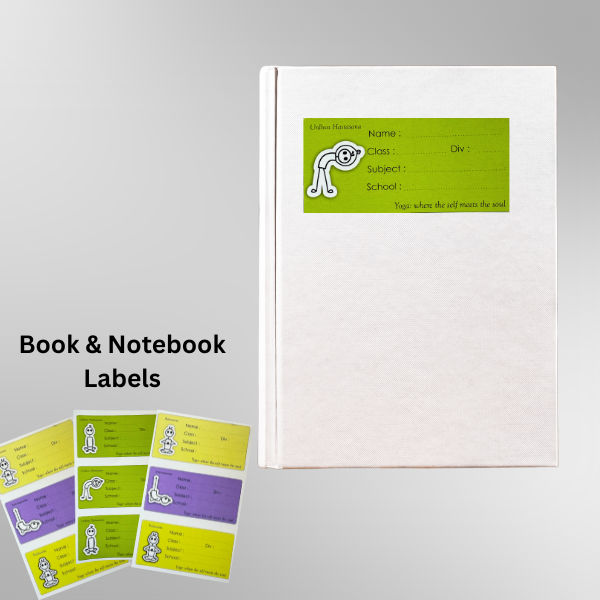 Book & Notebook Label Stickers – Pack of 30
