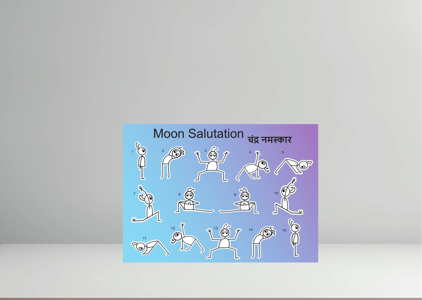 Moon Salutation Stickers Set of 2