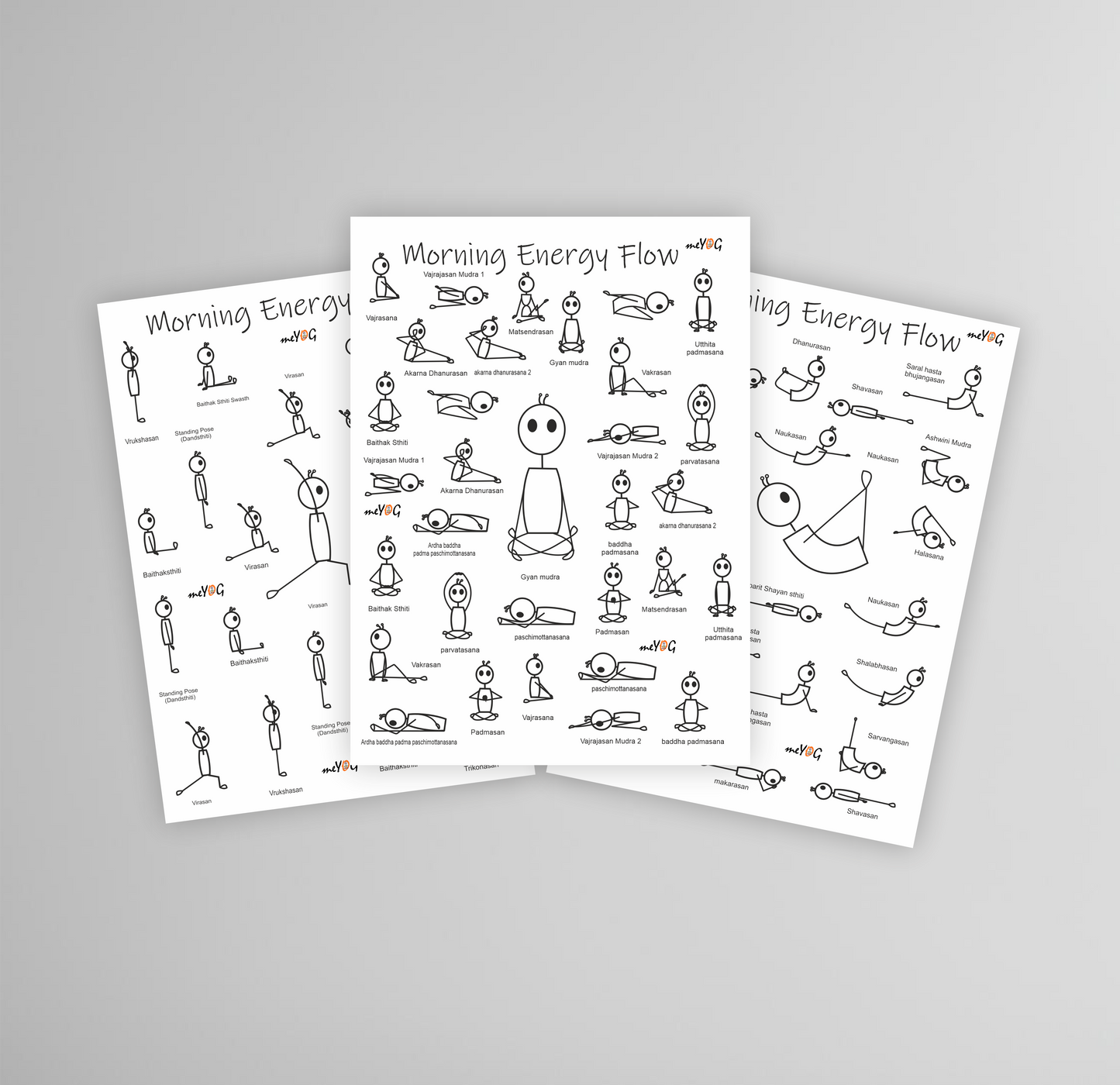 Morning Flow Stickers - set of 3